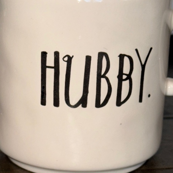 Rae Dunn White 'Hubby' Coffee Tea Mug Cup - Picture 5 of 5